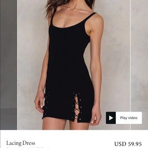 Black mini dress